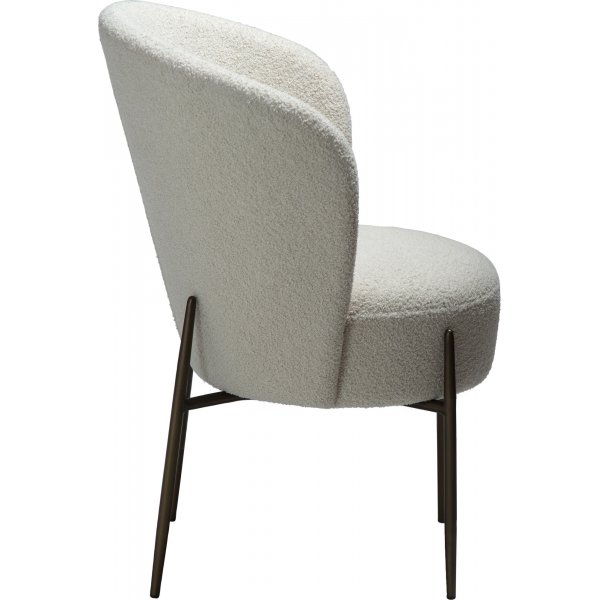 Orbit matstol - Dove bouclé Orbit matstol - Dove bouclé