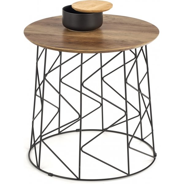Table basse Aubergine Ø50 cm - Noyer/noir Table basse Aubergine Ø50 cm - Noyer/noir