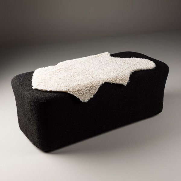 Plaid Katy 60x90 cm - Simili mouton blanc Plaid Katy 60x90 cm - Simili mouton blanc