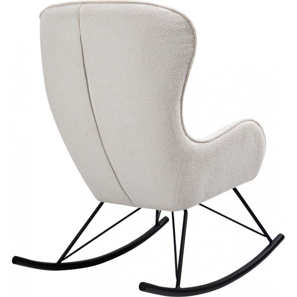 Chaise à bascule Doro - Blanc/noir Chaise à bascule Doro - Blanc/noir