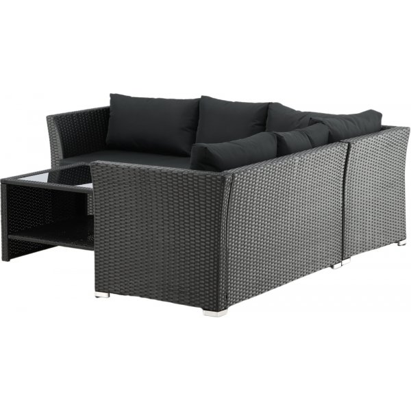 Haiti hörnsoffgrupp - Svart Haiti hörnsoffgrupp - Svart