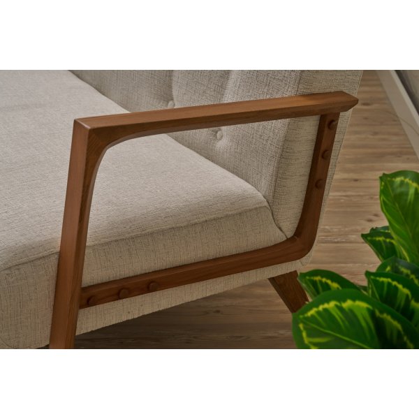 Kemer 2-sits soffa - Cream Kemer 2-sits soffa - Cream