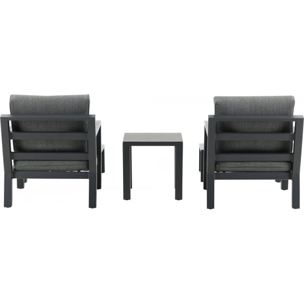 Groupe lounge Barcelona - Noir/gris Groupe lounge Barcelona - Noir/gris