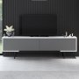 Force TV-standaard - Antraciet/wit/zwart