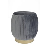 Wrinkle sittpuff - Mörkgrå Sammet Wrinkle sittpuff - Mörkgrå Sammet