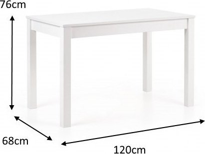 Table  manger Bodviken 120 cm - Blanc/chne