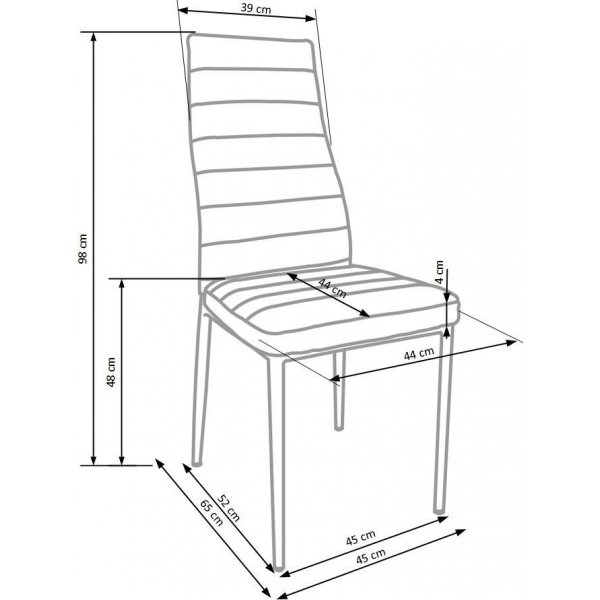 Chaise de salle à manger Tessan - Gris (Tissu) Chaise de salle à manger Tessan - Gris (Tissu)