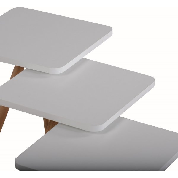Driedubbele goktafel 34 x 34 cm - Wit Driedubbele goktafel 34 x 34 cm - Wit