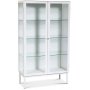 Revel vitrinskp i plt (highboard) - Vit / Klarglas