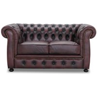 Dublin 2-sits soffa - Oxblod läder Dublin 2-sits soffa - Oxblod läder