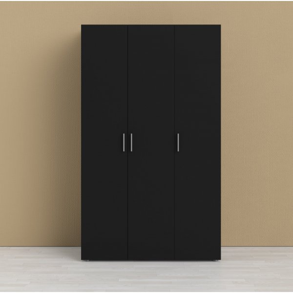 Armoire Pepe à 3 portes - Noir Armoire Pepe à 3 portes - Noir