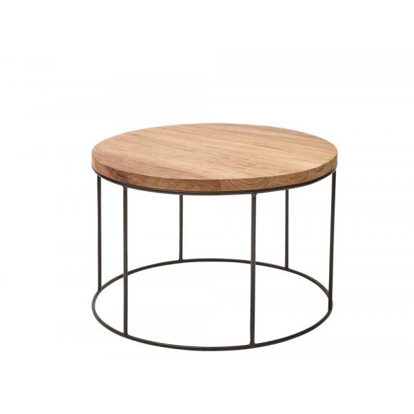 Karla soffbord 70 cm - Tr/metall
