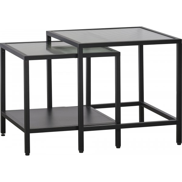 Table Dobb 50/45 x 50/45 cm - Noir