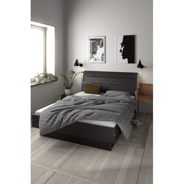 Naia bed 154 x 203 cm - Zwart