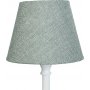 Grovlinne lampskärm Ø35/27 | H25 cm - Grön