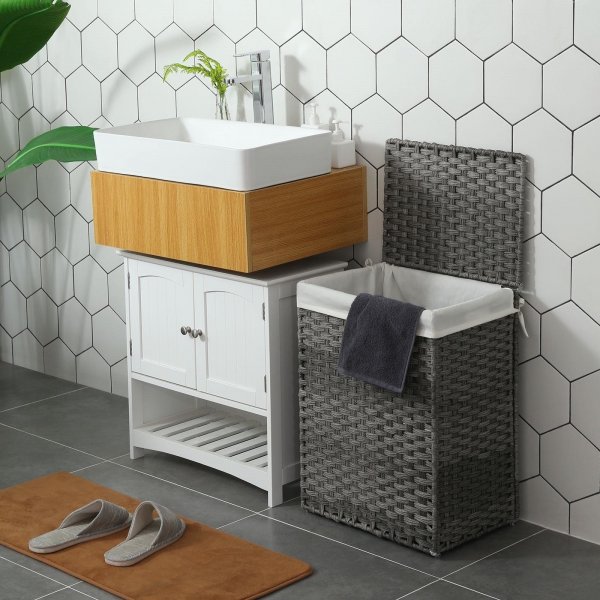 Angelika wasmand 90 l - Grijs Angelika wasmand 90 l - Grijs