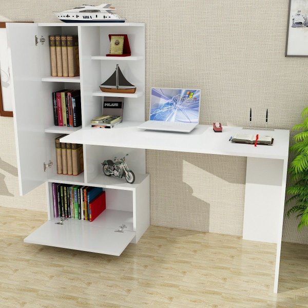 Bureau Domingo 120x61,8 cm - Blanc Bureau Domingo 120x61,8 cm - Blanc