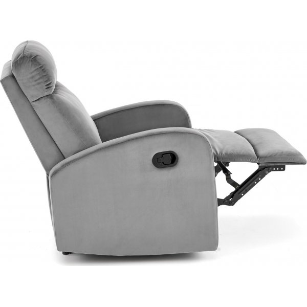 Fauteuil inclinable Wonder en velours gris