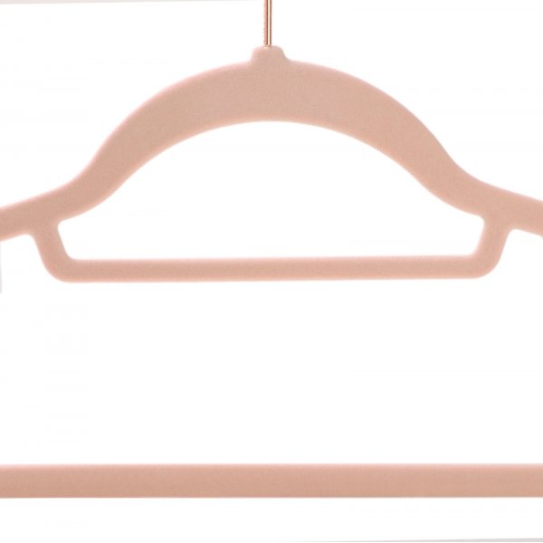 Klädgalge, sammet, 43,5 cm, 30-pack - Rosa Klädgalge, sammet, 43,5 cm, 30-pack - Rosa