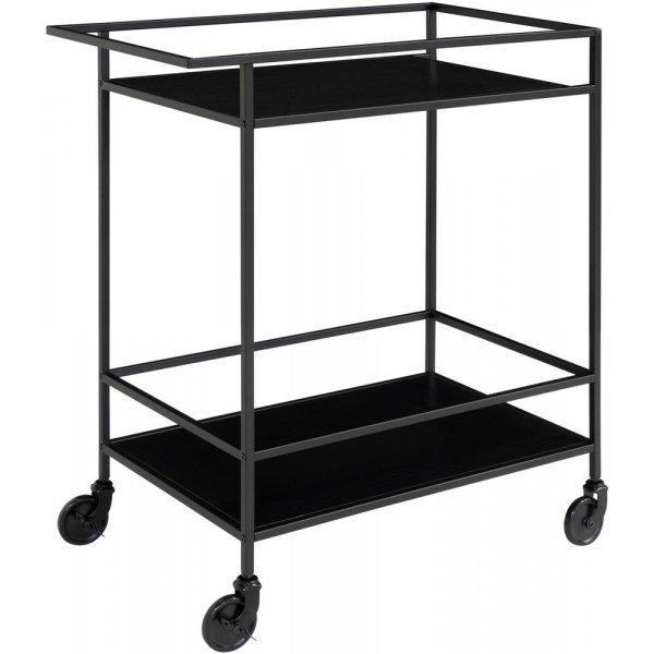 Vita Serveringsvagn 68 x 40 cm - Svart + Möbeltassar Vita Serveringsvagn 68 x 40 cm - Svart + Möbeltassar