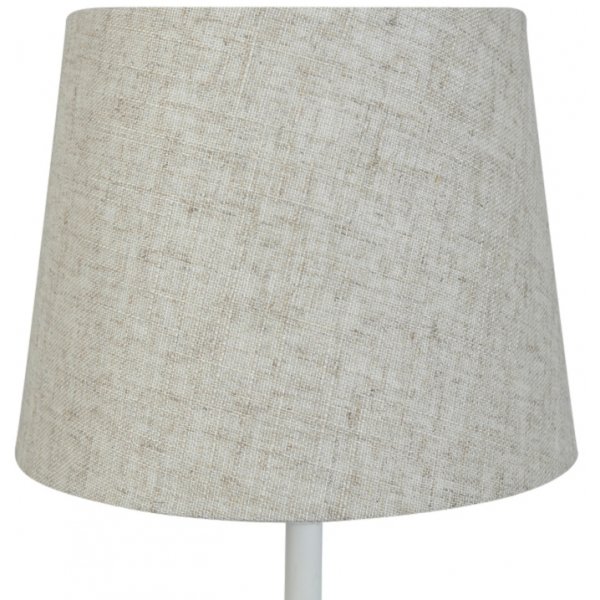 Rund lampskrm 18x23x18 cm - Beige (grovt linne)