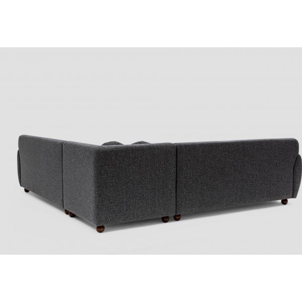 Canapé d'angle Eddy - Gris foncé Canapé d'angle Eddy - Gris foncé