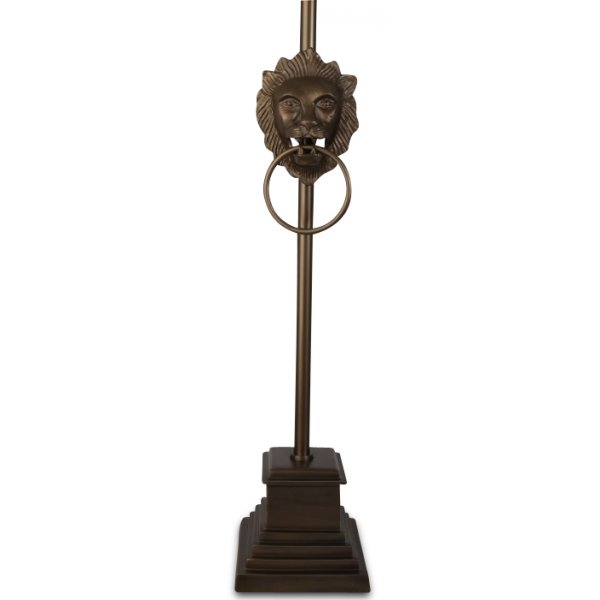 Lejon Golvlampa H150 cm - Antik mssing