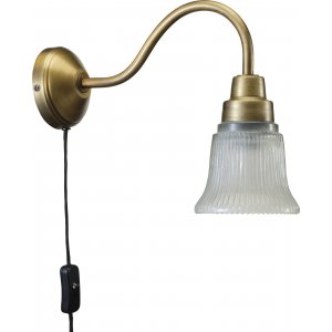 Emmi wandlamp - Antiek messing - 34 cm