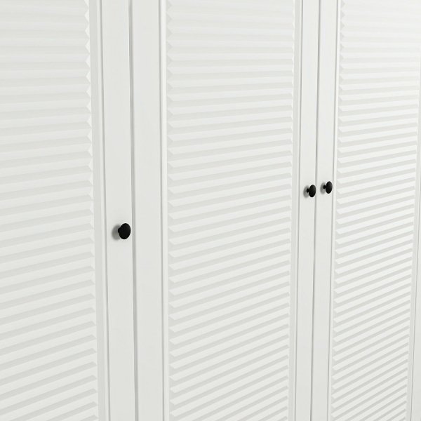 Larett kledingkast met bovenkast, 90 cm - Wit Larett kledingkast met bovenkast, 90 cm - Wit
