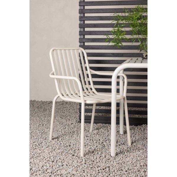 Borneo utematgrupp med 2 st Peking stolar - Beige Borneo utematgrupp med 2 st Peking stolar - Beige