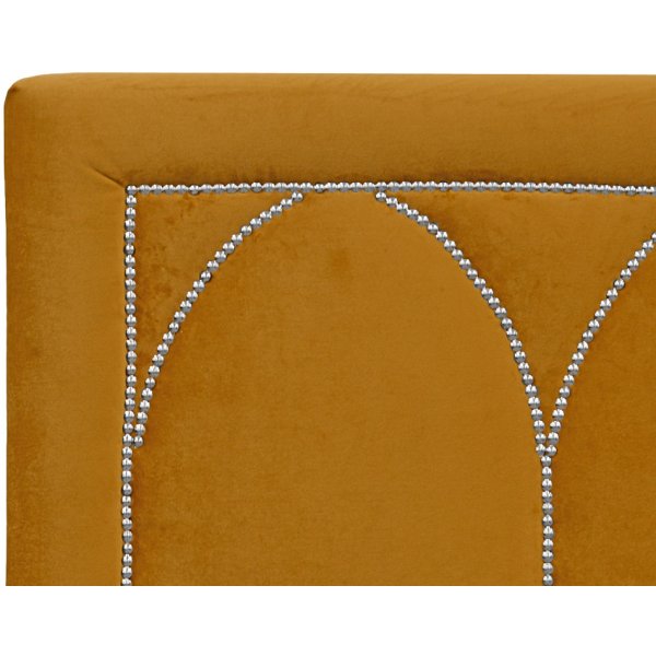 Tte de lit Dalar (Velours dor) - Toutes largeurs