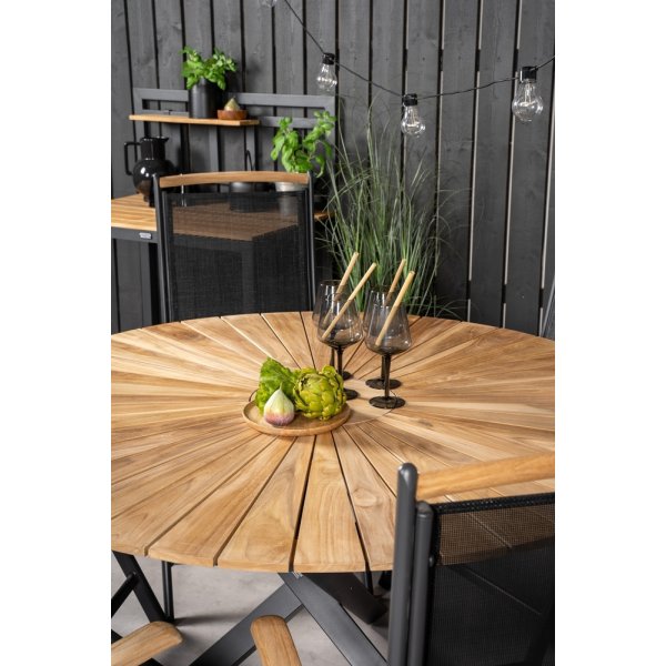 Mexico utematgrupp med 6 st Panama stolar - Svart/Natur Mexico utematgrupp med 6 st Panama stolar - Svart/Natur