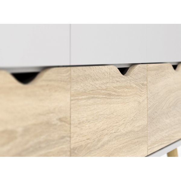 Armoire Oslo  3 portes - Blanc/chne