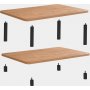 Roga soffbord 100 x 70 cm - Svart/furu