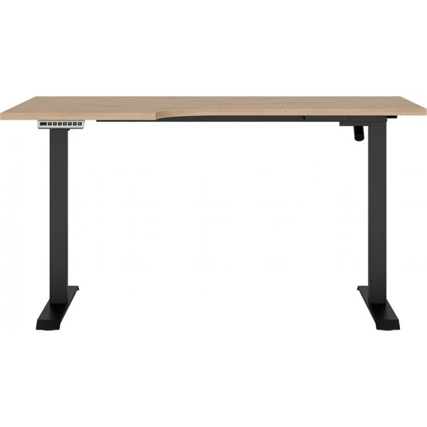 Bureau rglable Space gauche 140 x 90 cm - Chne