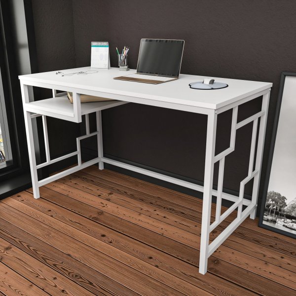 Bureau Kennesaw 120 x 60 cm - Blanc Bureau Kennesaw 120 x 60 cm - Blanc
