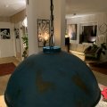 Kundbild Torneträsk taklampa - Industriell blå