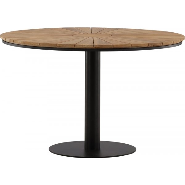 Croft matbord 120 cm - Svart/Natur