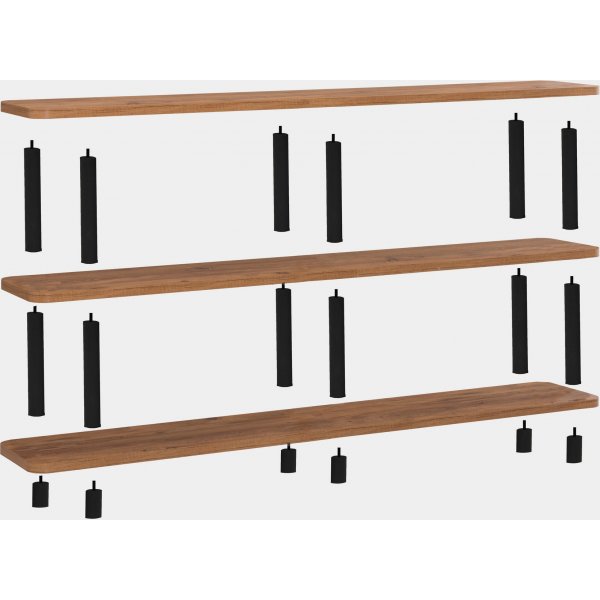 Bibliothque Zen - Noir/pin