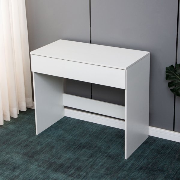 Witte kaptafel met opbergruimte 90 cm breed Witte kaptafel met opbergruimte 90 cm breed