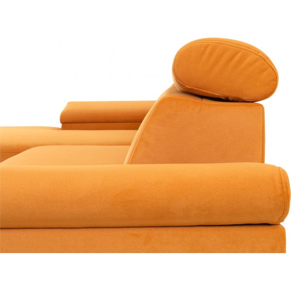 Santi slaapbank links - Oranje Santi slaapbank links - Oranje