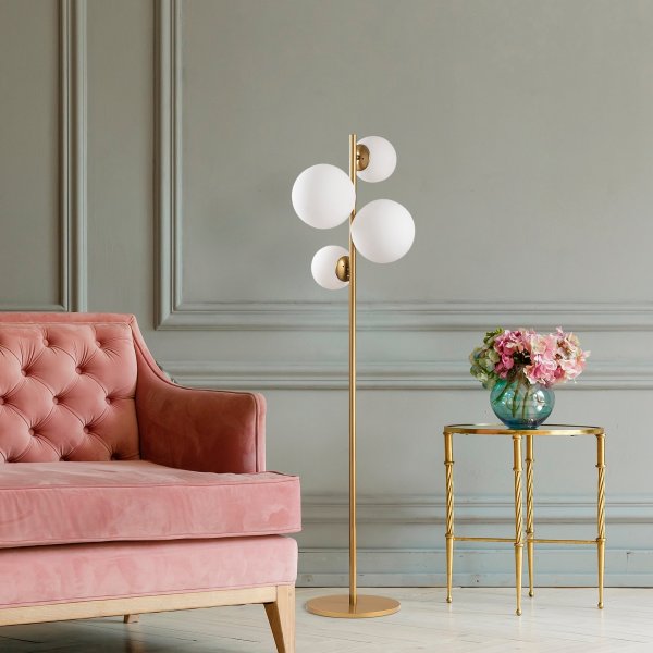 Lampadaire  facettes 10523 - Antique/blanc