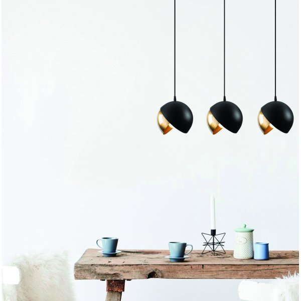 Plafonnier Berkeley 252-S1 - Noir/or Plafonnier Berkeley 252-S1 - Noir/or