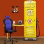Bensinpump garderob nedfllbart skrivbord - Valfri frg