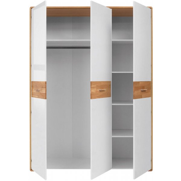 Gordon garderob - Ek / Vit högglans Gordon garderob - Ek / Vit högglans