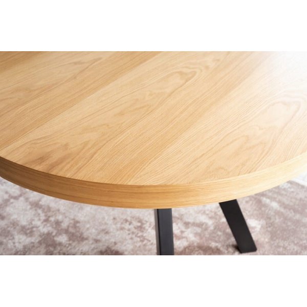 Table  manger Domingo 140-272 cm - Chne/noir