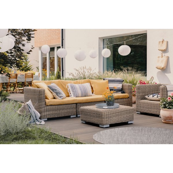 Capri plat geweven vloerkleed Grijs