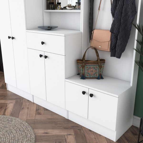 Mendy hallmöbel - Vit Mendy hallmöbel - Vit