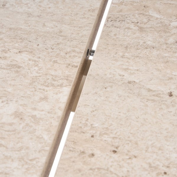 Utdragbart matbord Sirell 160�200 cm - Travertin