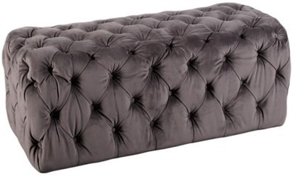 Chesterfield Sir Nelson avlng sittpuff - Gr Sammet
